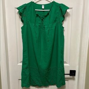 Old Navy Green Ruffled Tiered Sundress